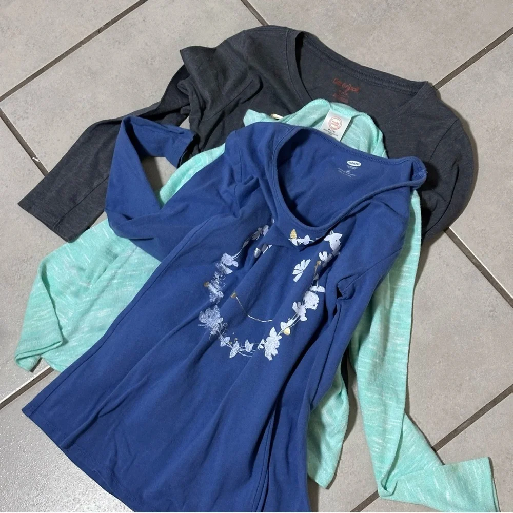 Cat & Jack, Old Navy, Wonder‎ Nation Girls Kids Long Sleeve Shirts size M (7/8).